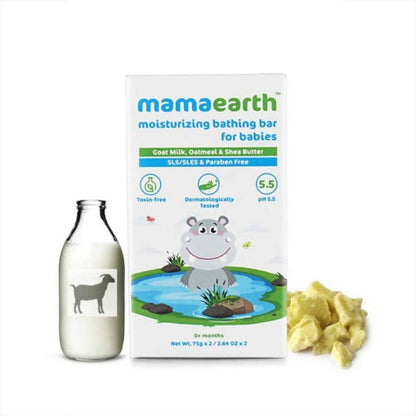 Mamaearth Moisturizing Bathing Bar Soap For Babies - Pack of 2