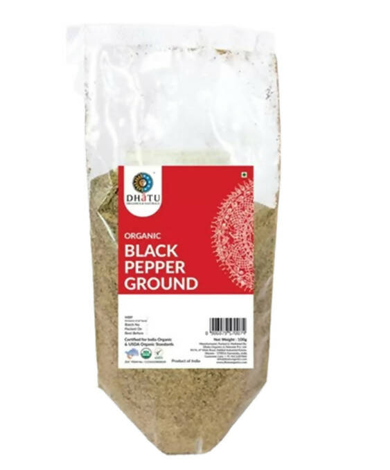 Dhatu Organics & Naturals Black Pepper Powder - 100 gm