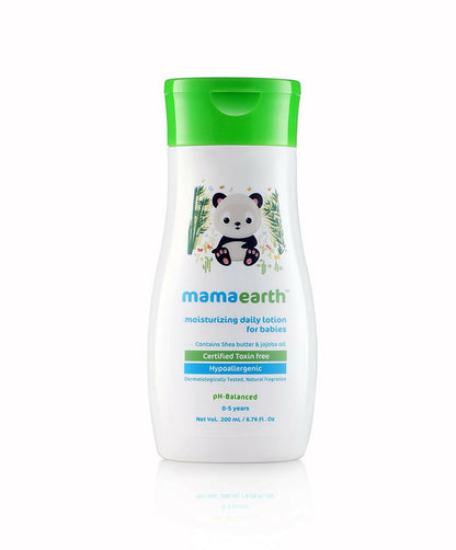 Mamaearth Daily Moisturizing Lotion & Deeply Nourishing Wash & Nourishing Hair Oil for Babies - combo