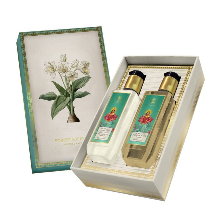 Forest Essentials White Lily Body Care Duo (Soundarya) Box