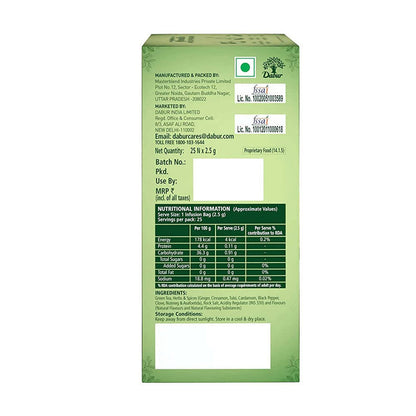 Dabur Vedic Green Teabags - Detox Kahwa - 25 tea bags