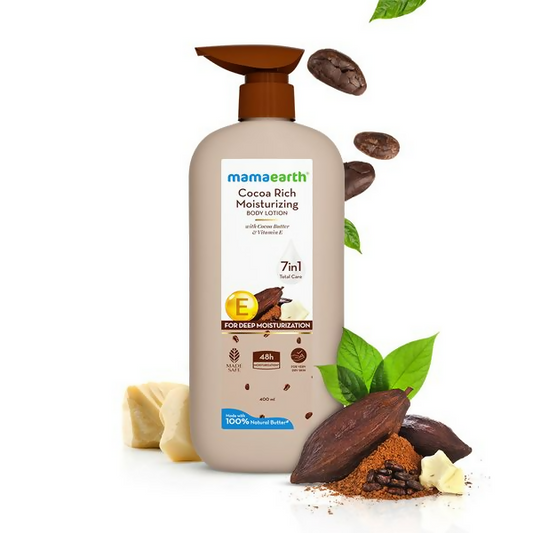 Mamaearth Cocoa Rich Moisturizing Body Lotion with Cocoa Butter & Vitamin E - 400 ml
