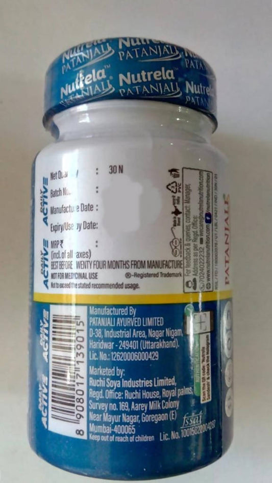 Patanjali Nutrela Daily Active Capsules - 30 caps