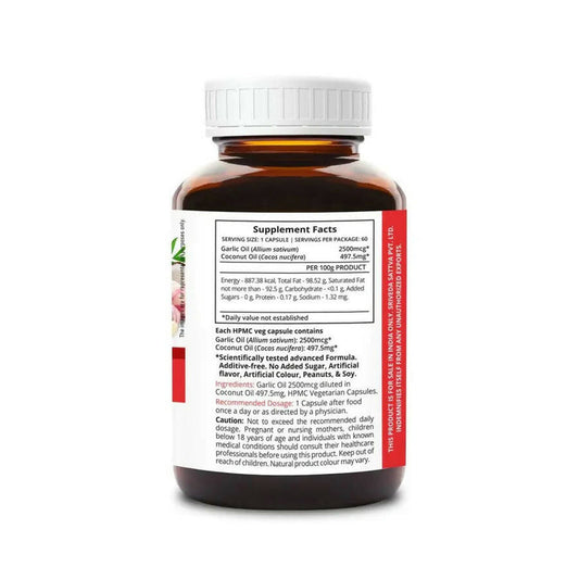 Sri Sri Tattva Supasupp Garlic Oil Capsules - 60 caps