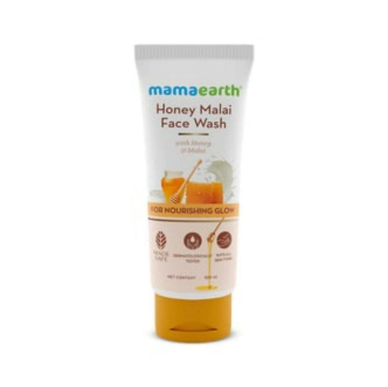 Mamaearth Honey Malai Face Wash For Nourishing Glow - 100 ml
