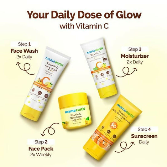 Mamaearth Vitamin C Daily Glow Face Pack with Vitamin C & Turmeric - 100 gm