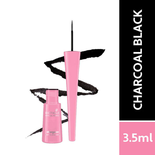 Biotique Stargaze Matte Eye Liner - Charcoal Black - 3.5 ml