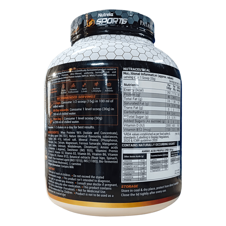 Patanjali Nutrela Sports Whey Per (Fvic) - 2 kg