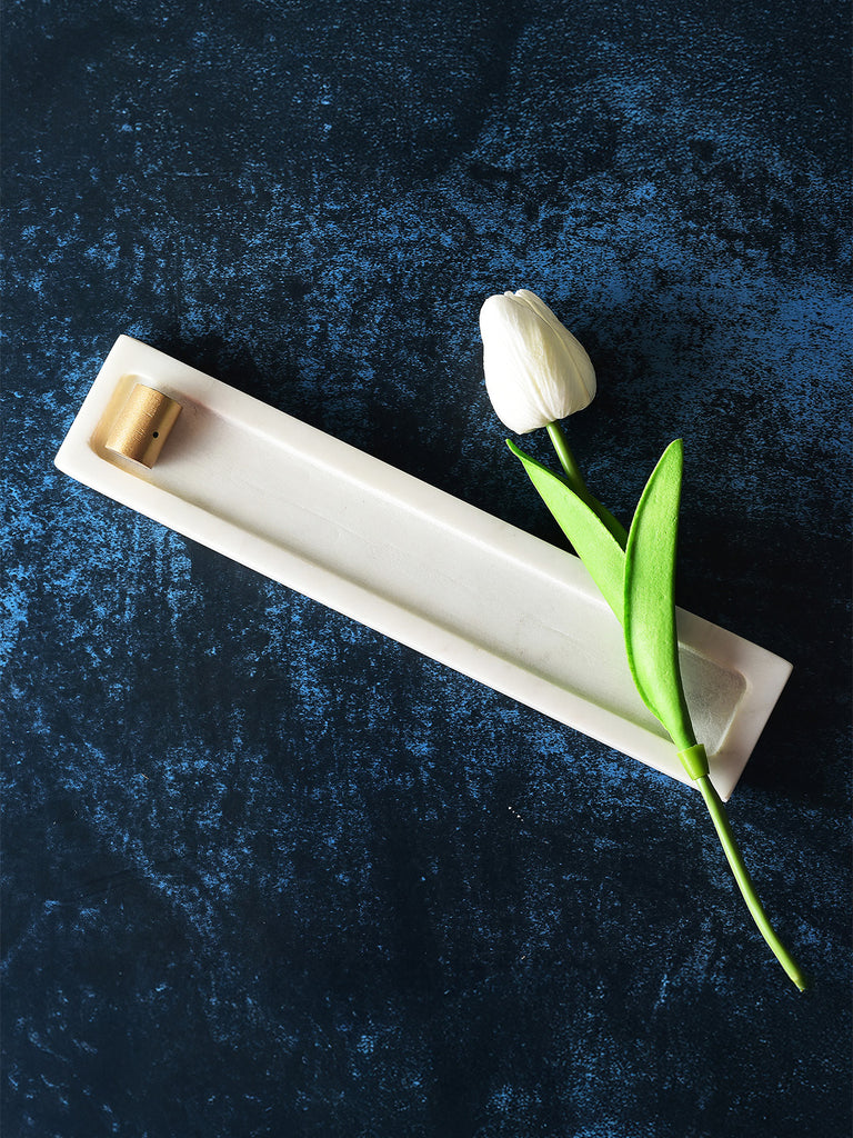 Simply Soho Sattva Marble Incense Holder - Set of 1