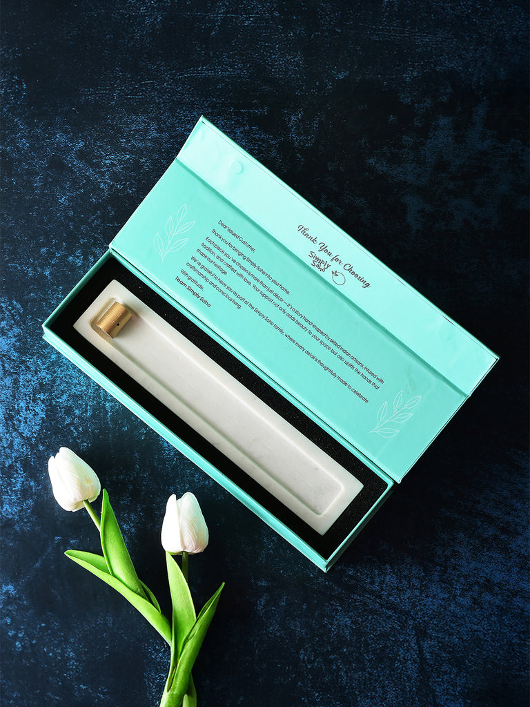 Simply Soho Sattva Marble Incense Holder - Set of 1