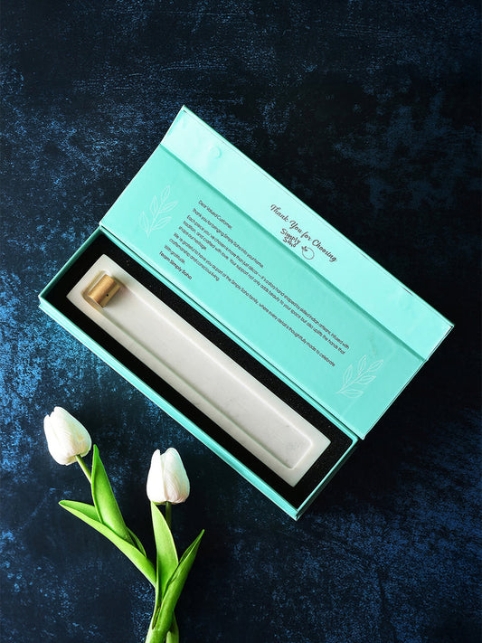 Simply Soho Sattva Marble Incense Holder - Set of 1