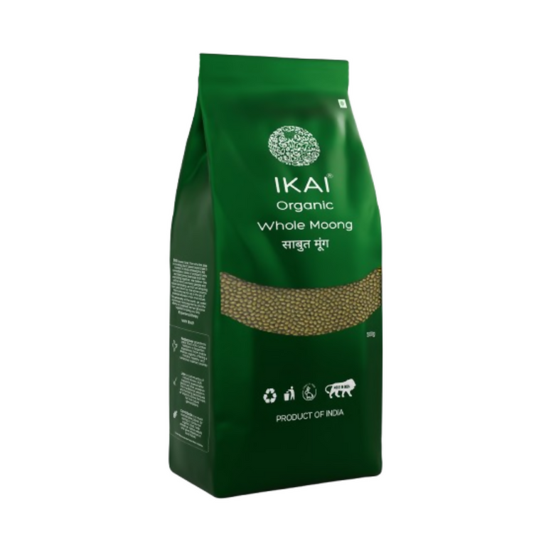 IKAI Organic Whole Moong (Green Gram) - 500 gm