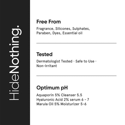 Minimalist Dry Skincare Kit - Face Wash, Moisturizer & Serum - kit