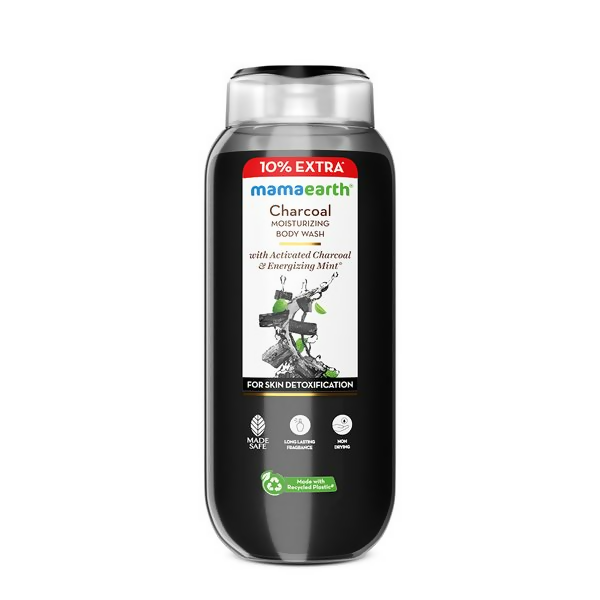 Mamaearth Charcoal Moisturizing Body Wash with Activated Charcoal & Energizing Mint for Skin - 250 ml