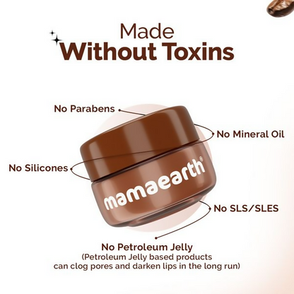 Mamaearth Cocoa Moisture Therapy Lip Balm with Cocoa Butter & Coffee For Dry & Chapped Lips - 15 gm