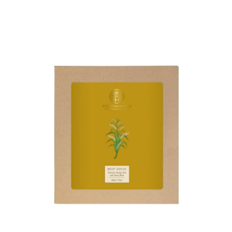 Forest Essentials Body Ubtan Turmeric, Orange Peel and Sweet Basil