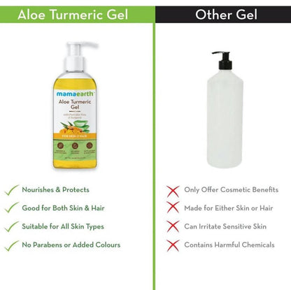 Mamaearth Aloe Turmeric Gel For Skin & Hair - 150 ml