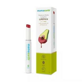 Mamaearth Moisture Matte Longstay Lipstick Cherry Punch - Limited Time Offer - 2 gm