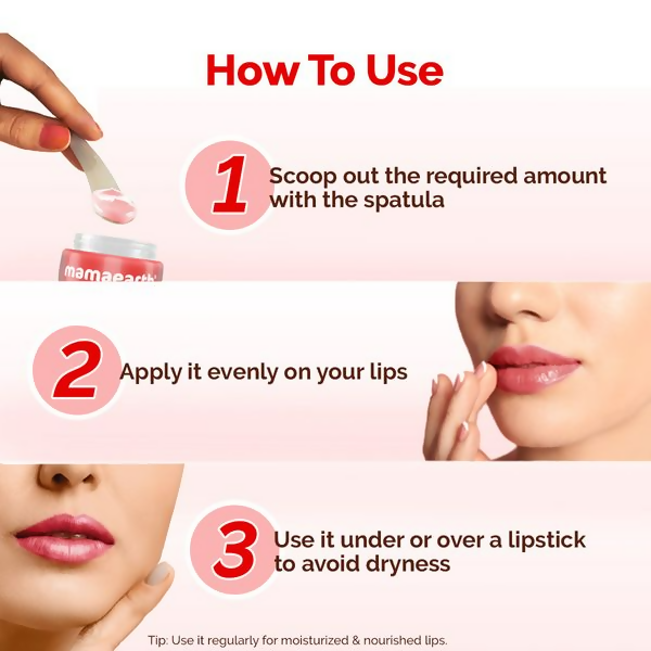 Mamaearth Cherry Moisture Therapy Lip Balm with Cherry & Vitamin E For Dry & Chapped Lips - 15 gm
