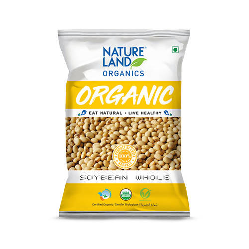 Nature Land Organics Soybean Whole - 500 gm
