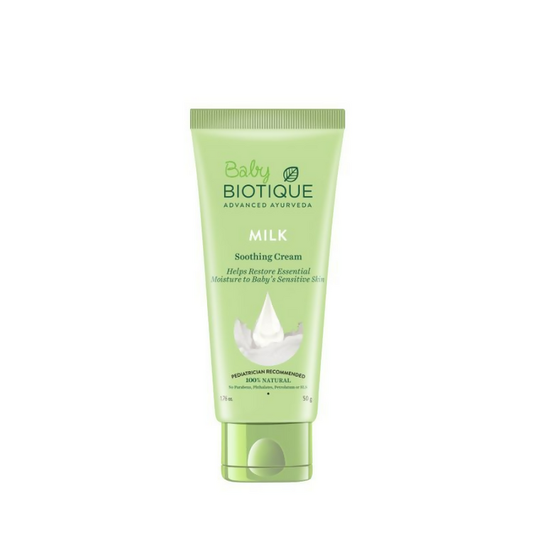 Biotique Milk Soothing Cream Moisture To Baby - 50 gm