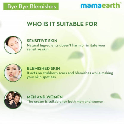 Mamaearth Bye Bye Blemishes Face Cream For Uneven Skin Tone - 30 ml - Pack of 1
