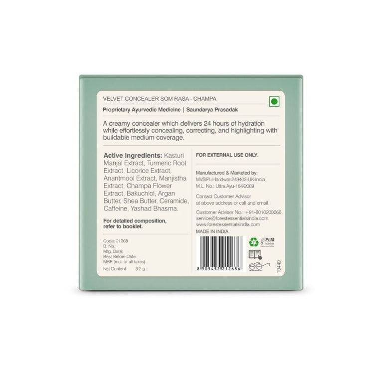 Forest Essentials Som Rasa Velvet Concealer Champa - 3.2 gm