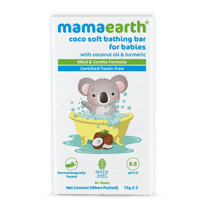 Mamaearth Coco Soft Bathing Bar for Babies - 75 gm - Pack of 2