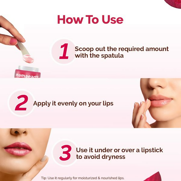 Mamaearth Beetroot Moisture Therapy Lip Balm with Beetroot & Hyaluronic Acid For Dry & Chapped Lips - 15 gm