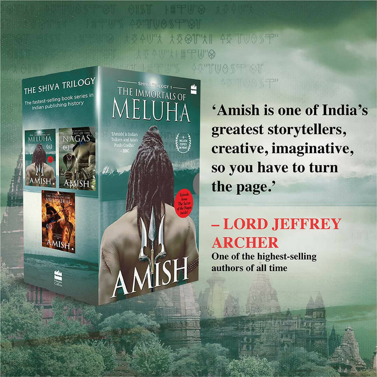 The Shiva Triology Boxset of 3 Books - The Immortals of Meluha by Amish Tripathi - Paperback
