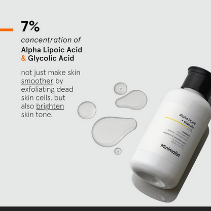 Minimalist 7% ALA + Glycolic Brightening Face Wash - 100 ml