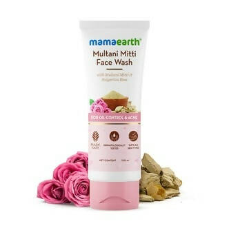 Mamaearth Multani Mitti Face Wash With Multani Mitti & Bulgarian Rose - 50 ml