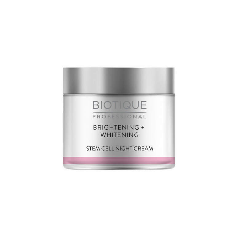 Biotique Professional Brightening + Whitening Stem Cell Night Cream - 50 gm