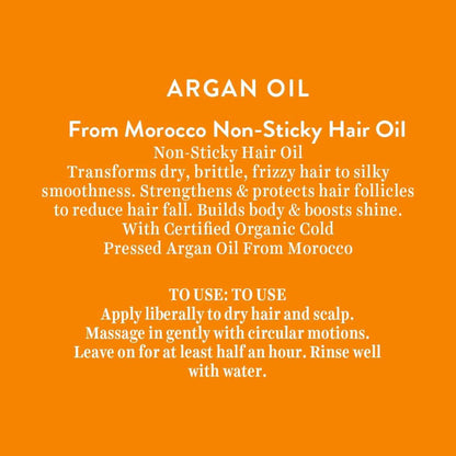 Biotique Advanced Organics Argan Oil From Morocco Non-sticky Hair Oil - 200 ml