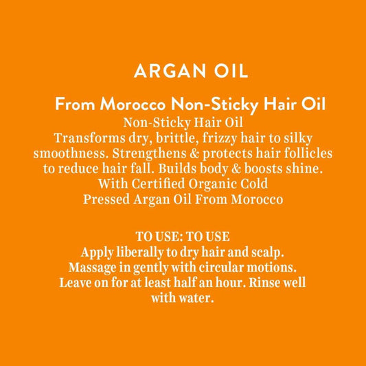 Biotique Advanced Organics Argan Oil From Morocco Non-sticky Hair Oil - 200 ml