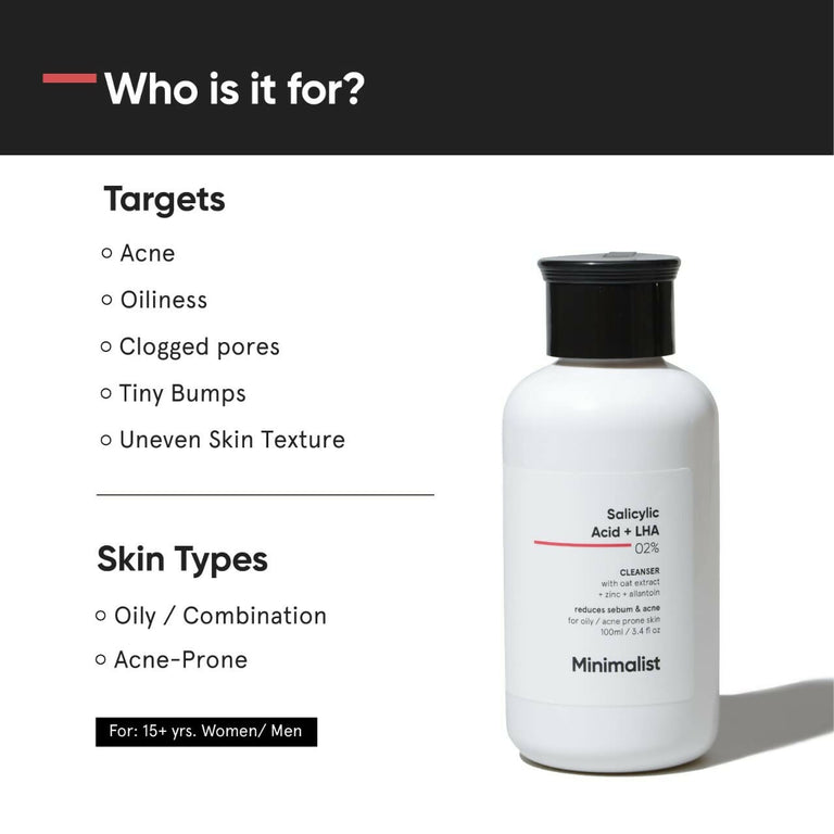 Minimalist Salicylic Acid Face Wash and Body Wash Combo - combo
