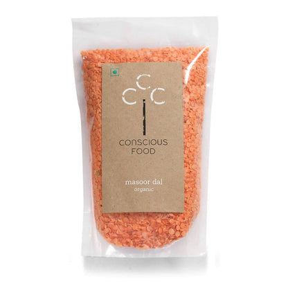 Conscious Food Organic Split Red Lentil (Masoor Dal) - 500 gm