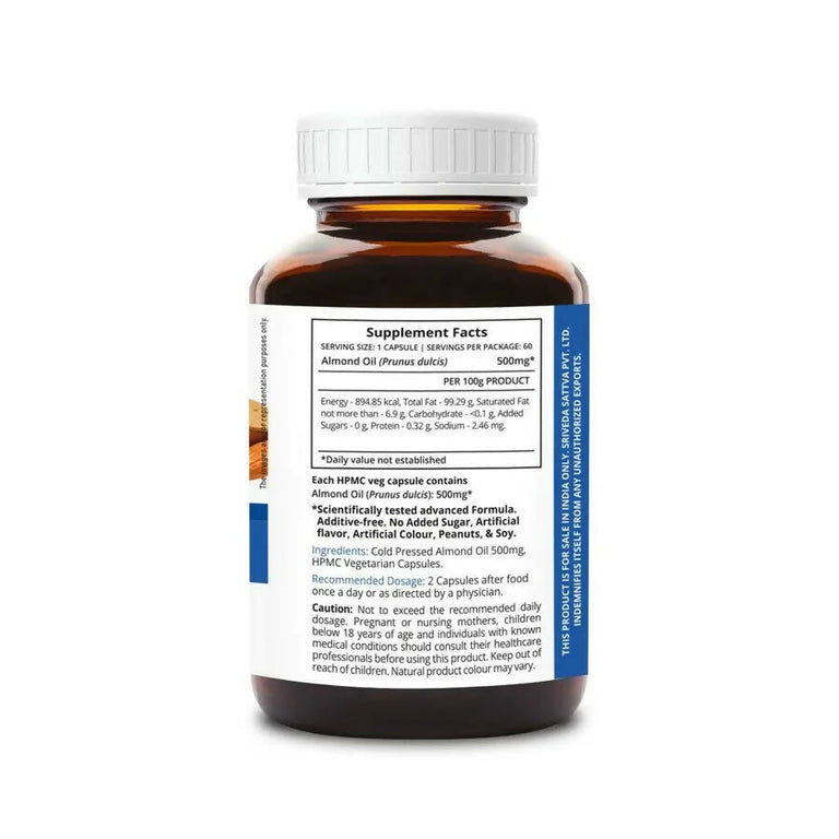 Sri Sri Tattva Supasupp Almond Oil Capsules - 60 caps