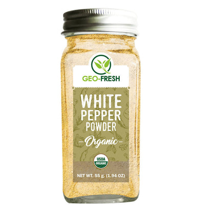 Geo-Fresh Organic White Pepper Powder - 55 gm