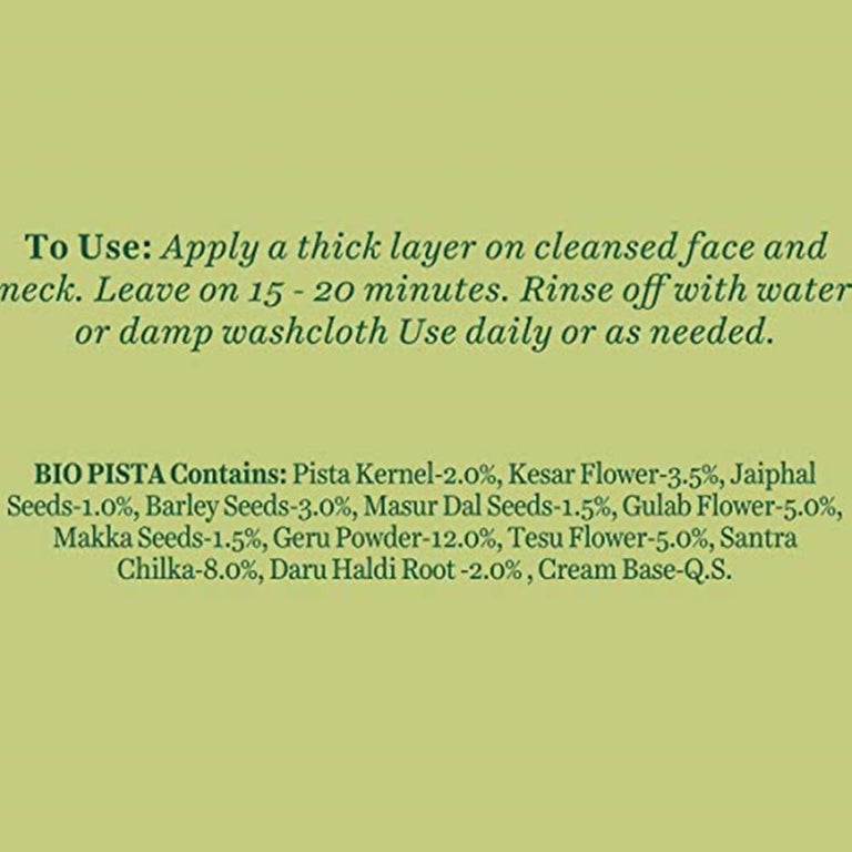 Biotique Bio Pistachio Youthful Nourishing & Revitalizing Face Pack