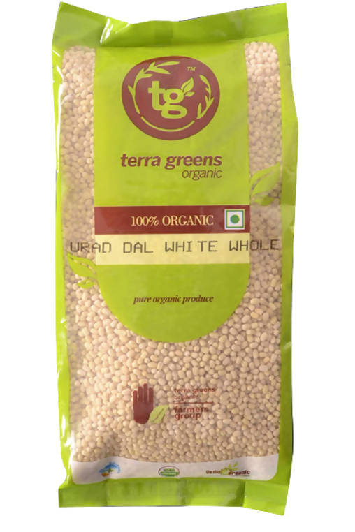 Terra Greens Organic Urad Dal White Whole - 500 gm