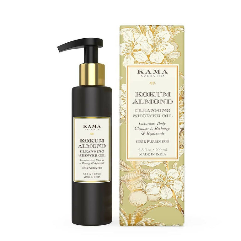 Kama Ayurveda Kokum Almond Cleansing Shower Oil - 200 ml