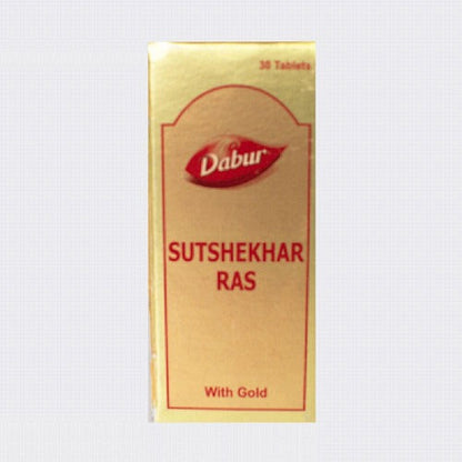 Dabur Sutshekhar Ras With Gold - Pack of 1 - 10 Tabs