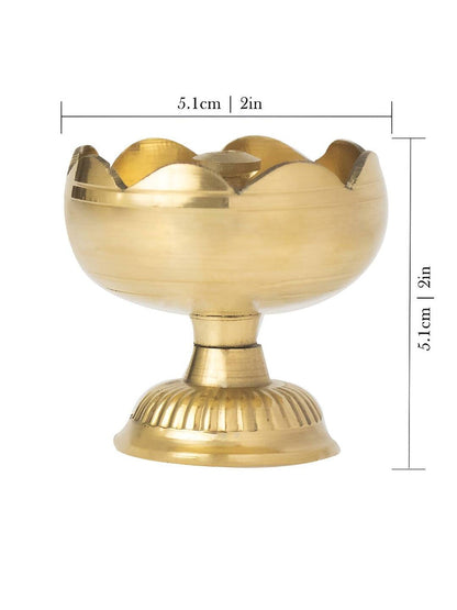 Spillbox Gold-Toned Brass Big Diya Pooja Essential