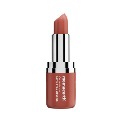 Mamaearth Creamy Matte Long Stay Lipstick - Apricot Taupe - 4.2 gm