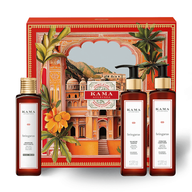 Kama Ayurveda Bringaras Essential Hair-Oiling Ritual Kit - Kit