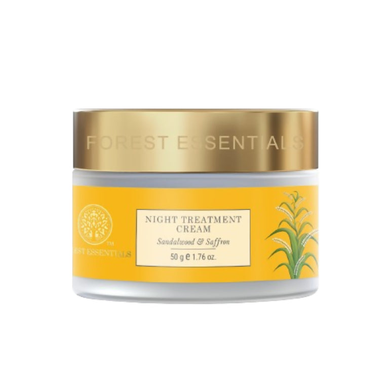 Forest Essentials Night Treatment Cream With Sandalwood & Saffron - 50 gm