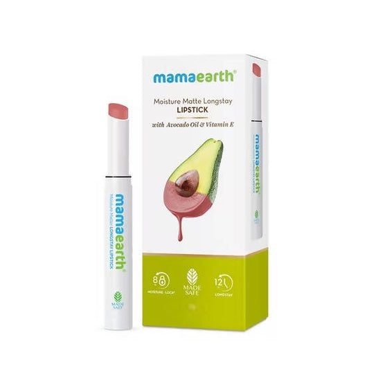 Mamaearth Moisture Matte Long Stay Lipstick-Bubblegum Nude - 2 gm
