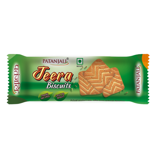 Patanjali Jeera Biscuit - 70 gm - Pack of 3
