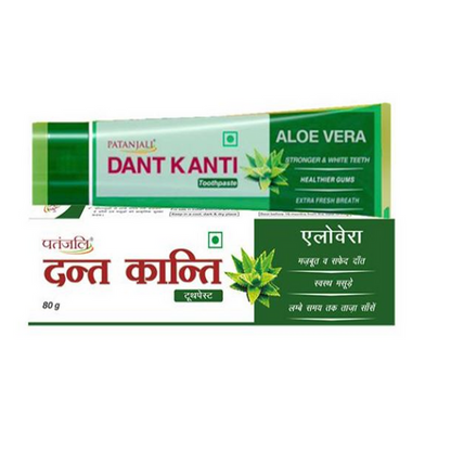 Patanjali Dant Kanti Aloevera Gel Tooth Paste (80 GM) - Pack of 1